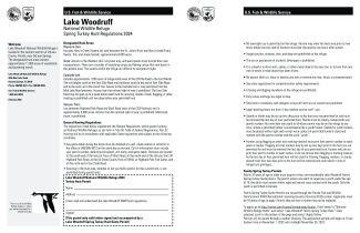 Lake Woodruff Turkey Hunt Brochure 2024