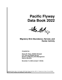 Migratory Bird Pacific Flyway Data Book