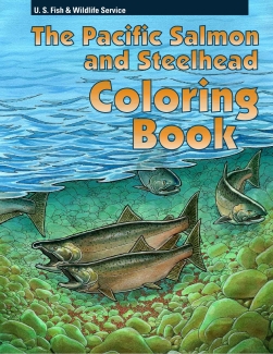 Pacific salmon coloring book