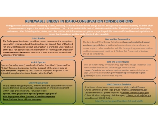 renewable energy considerations