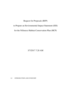 Example Request for Proposals to Prepare and Environmental Impact Statement