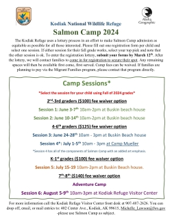 2024 Salmon Camp Flyer