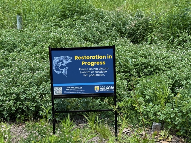 Restorative Sign Restoration in Progress Sign | FWS.gov