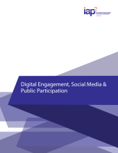 cover of IAP2 Digital Engagement, Social Media, & Public Participation Resource