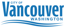 Wordmark that reads "City of Vancouver Washington"
