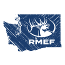 Logo for the Washington chapter of the Rocky Mountain Elk Foundation.