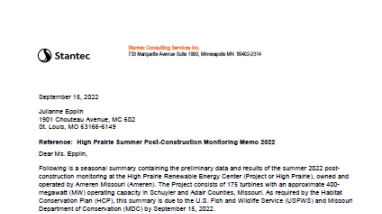 Screenshot of Letter