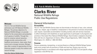 Cover of the Public Use Brochure.