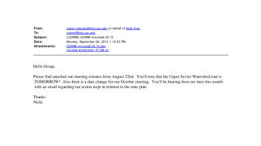 [CCARM] CCARM minutes 8.22.13