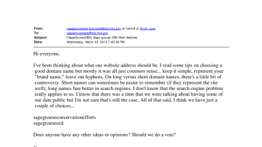 [SageGrouseCED] Sage-grouse CED Web Address
