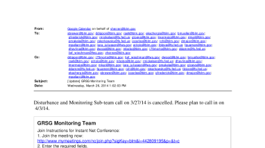[Update] GRSG Monitoring Team