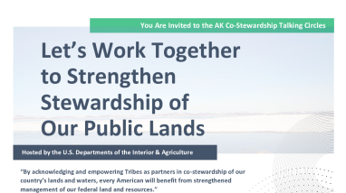AK Co-Stewardship Talking Circles Flyer, Juneau 