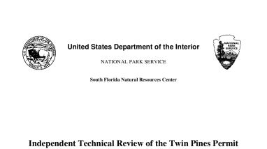 Independent Technical Review of the Twin Pines Permit Application Hydrologic Modeling