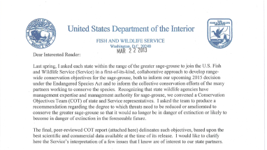 20130326 Final COT transmittal (with corrected table)