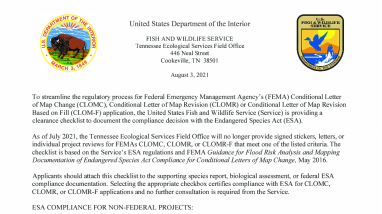 TFO FEMA Conditional Letter of Map Change