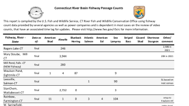 2022 Fishway Count Report