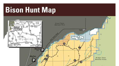 National Elk Refuge Bison Hunt Map