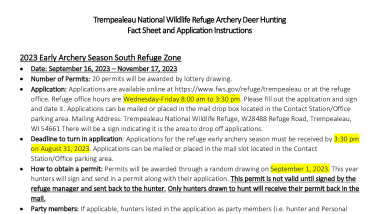 2023 Early Archery Fact Sheet and Application Instructions.pdf
