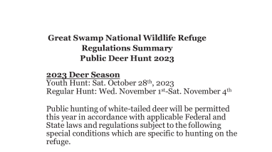 2023 Great Swamp NWR Deer Hunt Regulations