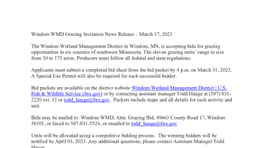 2023 Windom WMD Grazing Package
