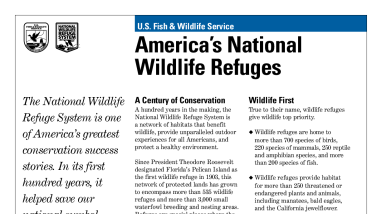 America's National Wildlife Refuges.