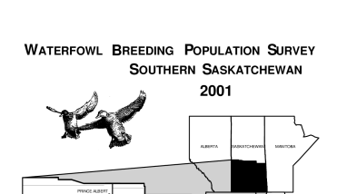 Waterfowl breeding population survey for southern Saskatchewan