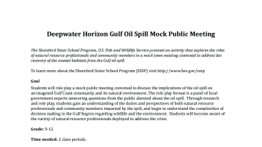 Part 2-1 - Mock Public Meeting