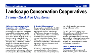 Landscape conservation cooperatives: frequently asked questions