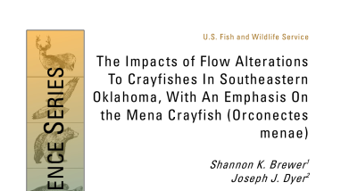 Impacts of flow alterations to crayfishes in Southeastern Oklahoma, with an emphasis on the mena crayfish (Orconectes menae)