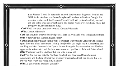 Carl and Leone Fermanich oral history transcript