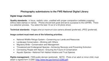 National Digital Library Photography Submission Guide