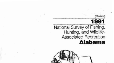 1991 National Survey of Fishing, Hunting, and Wildlife-Associated Recreation Alabama