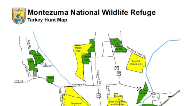 2023-2024 Turkey Hunting Regulations for Montezuma National Wildlife Refuge 
