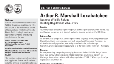 Arthur R. Marshall Loxahatchee NWR 2024-2025 Hunt Brochure