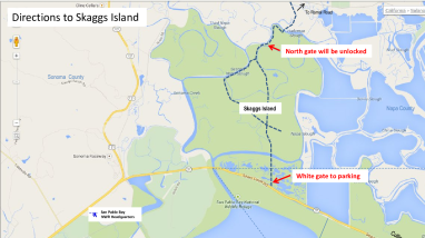 Meet Here Map Skaggs Island Bike Ride