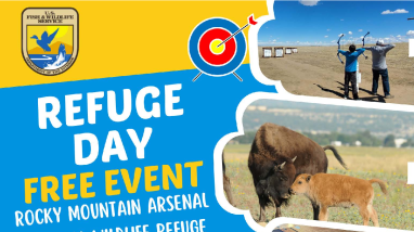 Rocky Mountain Arsenal NWR Refuge Day Event Flyer 2023