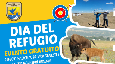 Rocky Mountain Arsenal NWR Refuge Day Event Flyer 2023 Spanish