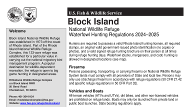 2024_2025 Block Island Waterfowl Brochure