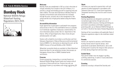 Bombay Hook 2024 Waterfowl hunting information