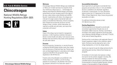 Chincoteague Hunt Brochure/Permit