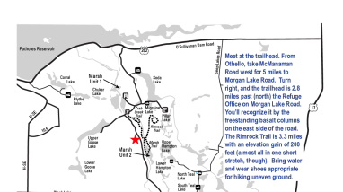 Columbia Pollinator Hike Map