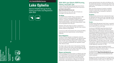Lake Ophelia NWR Hunt Brochure 2024-2025