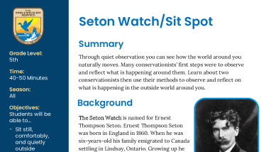 Seton Watch Lesson Plan