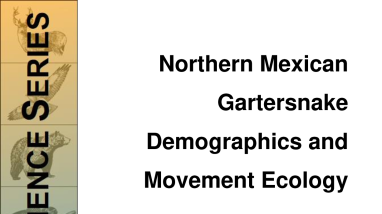 Northern Mexican Gartersnake Demographics and Movement Ecology
