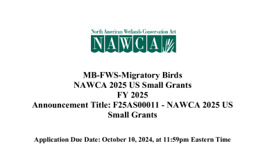 North American Wetlands Conservation Act US Small Grant Application Instruction
