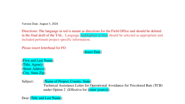 Final TAL Template for Option 2