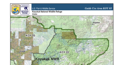Koyukuk National Wildlife Refuge: Map of Guide Use Area KOY 03