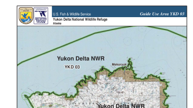 Yukon Delta National Wildlife Refuge: Map of Guide Use Area YKD 03