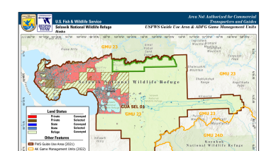 Selawik National Wildlife Refuge: Map Guide Use Area SEL 01