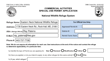 Eastern Neck NWR SUP Application